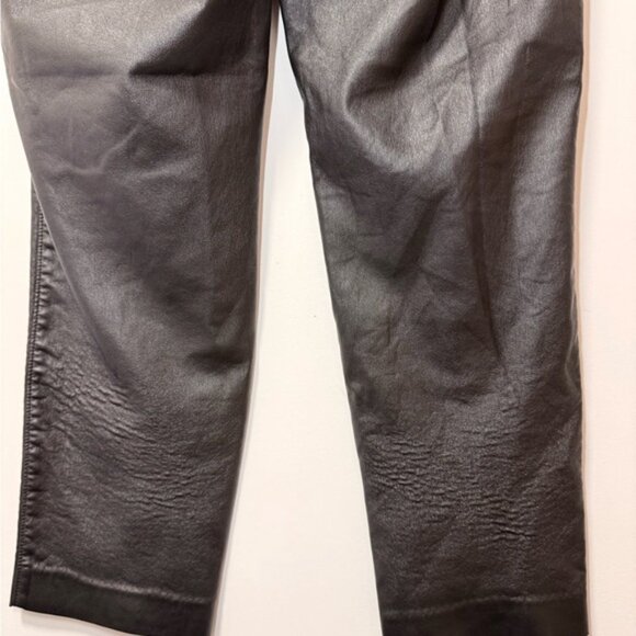 Aritzia Babaton Black Faux Leather Trousers size 6 - Picture 8 of 10